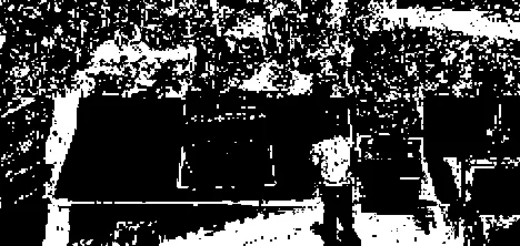 a data-moshed image that mostly looks like black and green noise