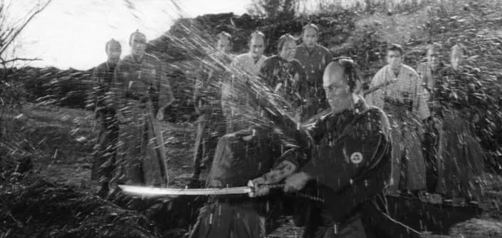 the blood explosion from Sanjuro