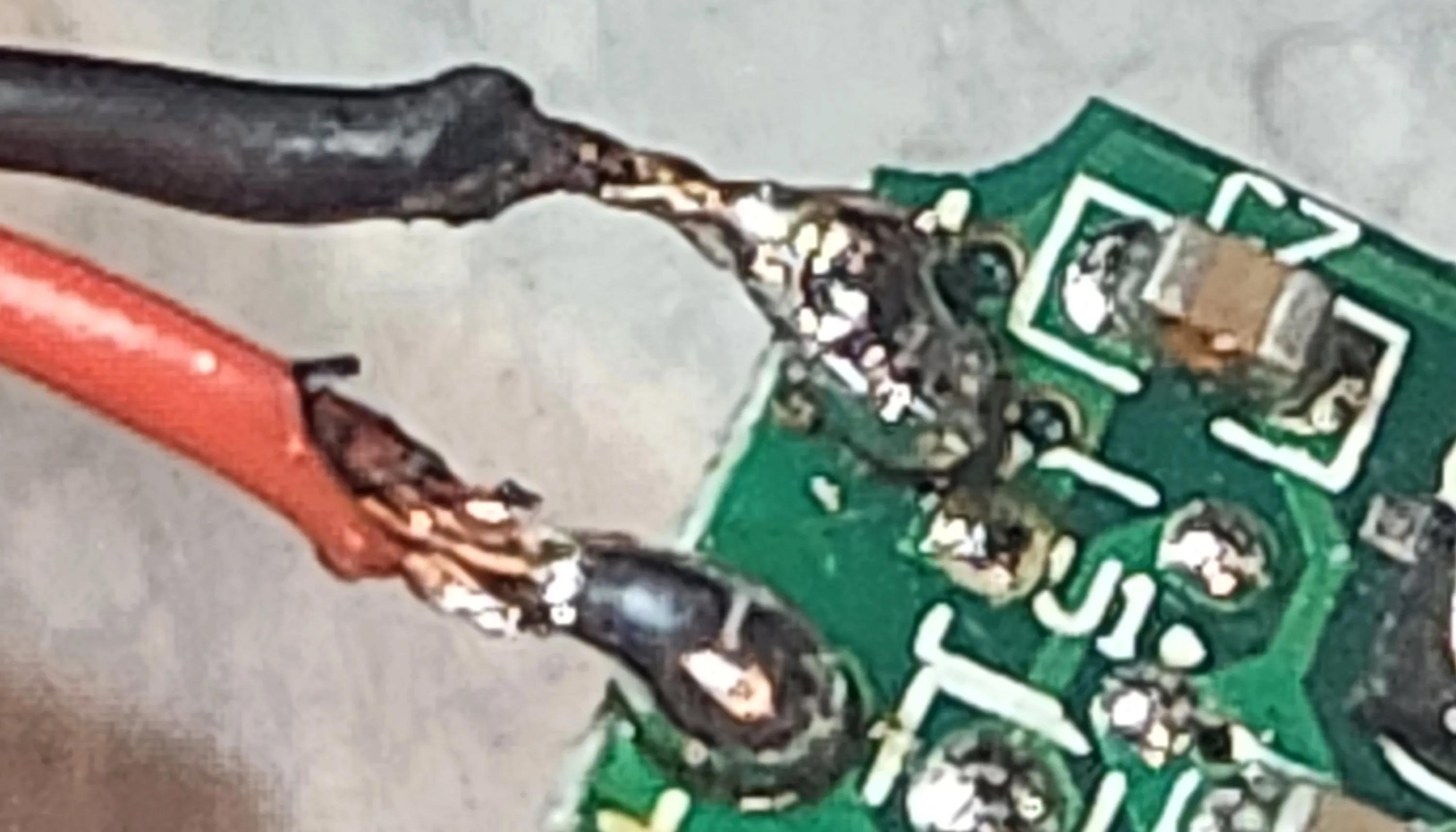 a horrible solder job