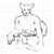 A seated anthro dog man pulling his shorts aside to display his erection