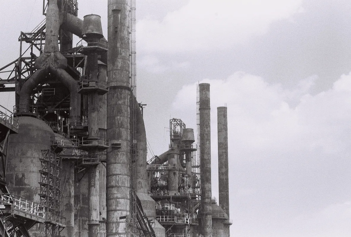 steel mill towers