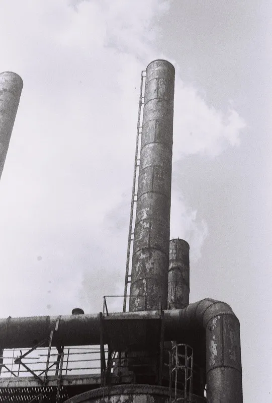 steel mill towers