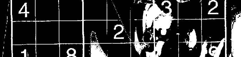 a sudoku puzzle superimposed over a collage of a bad neo - the matrix costume, abe sapien from hellboy, and the painting "Face-Off" by Xue Jiye