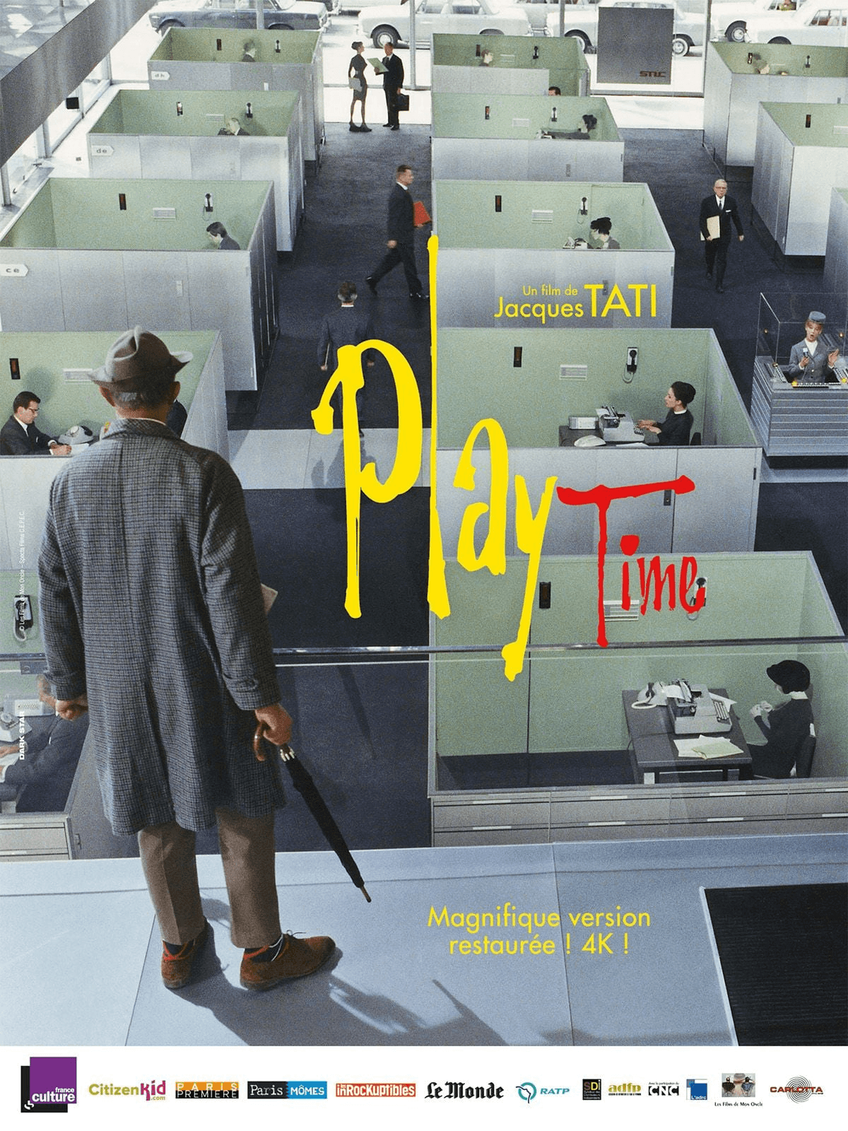 French cover for 4K restoration of Playtime (1967)