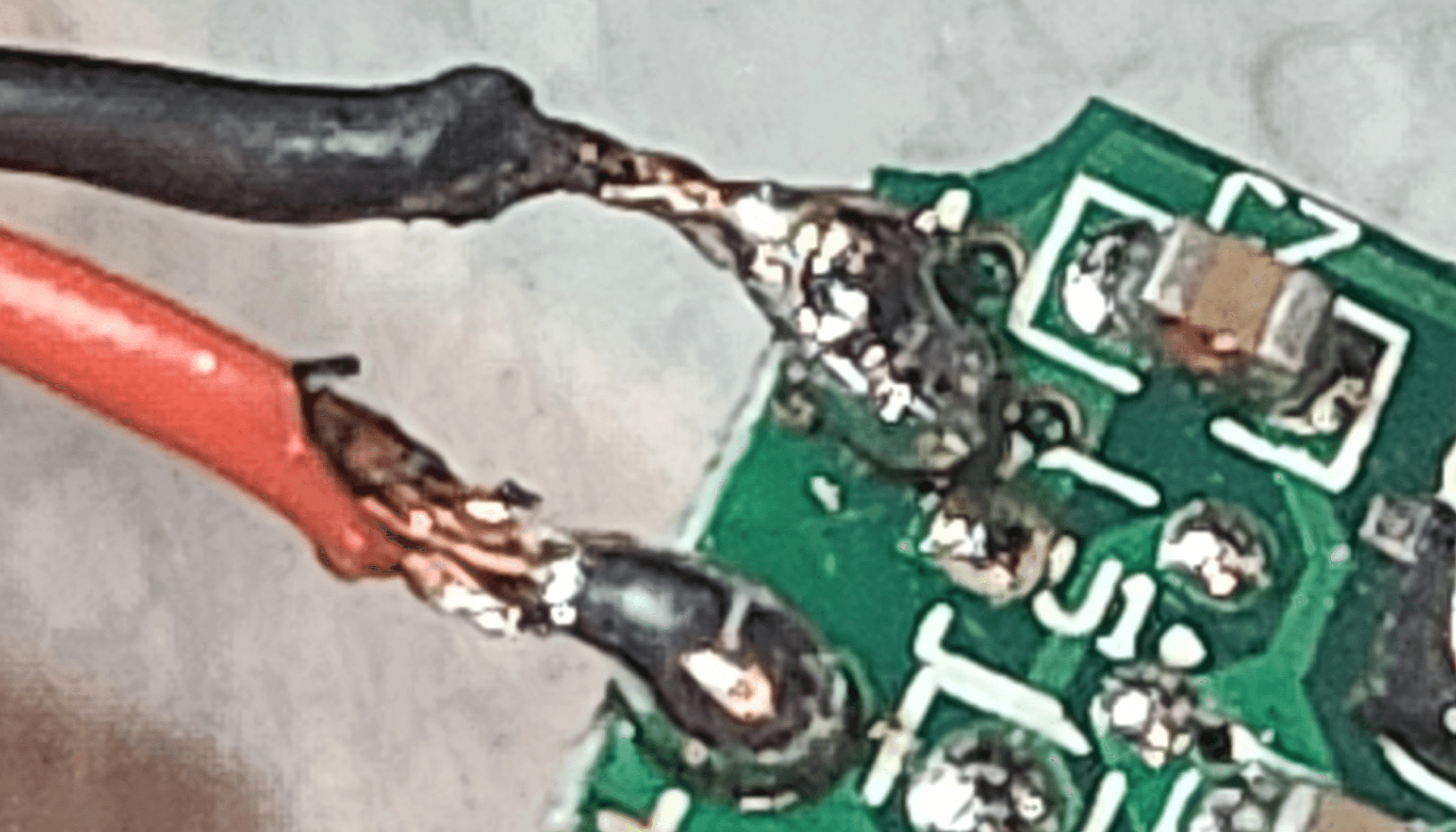a solder job which elicits laughter