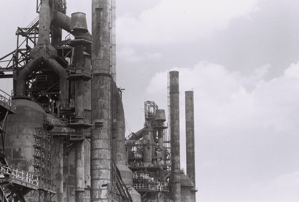 steel mill towers