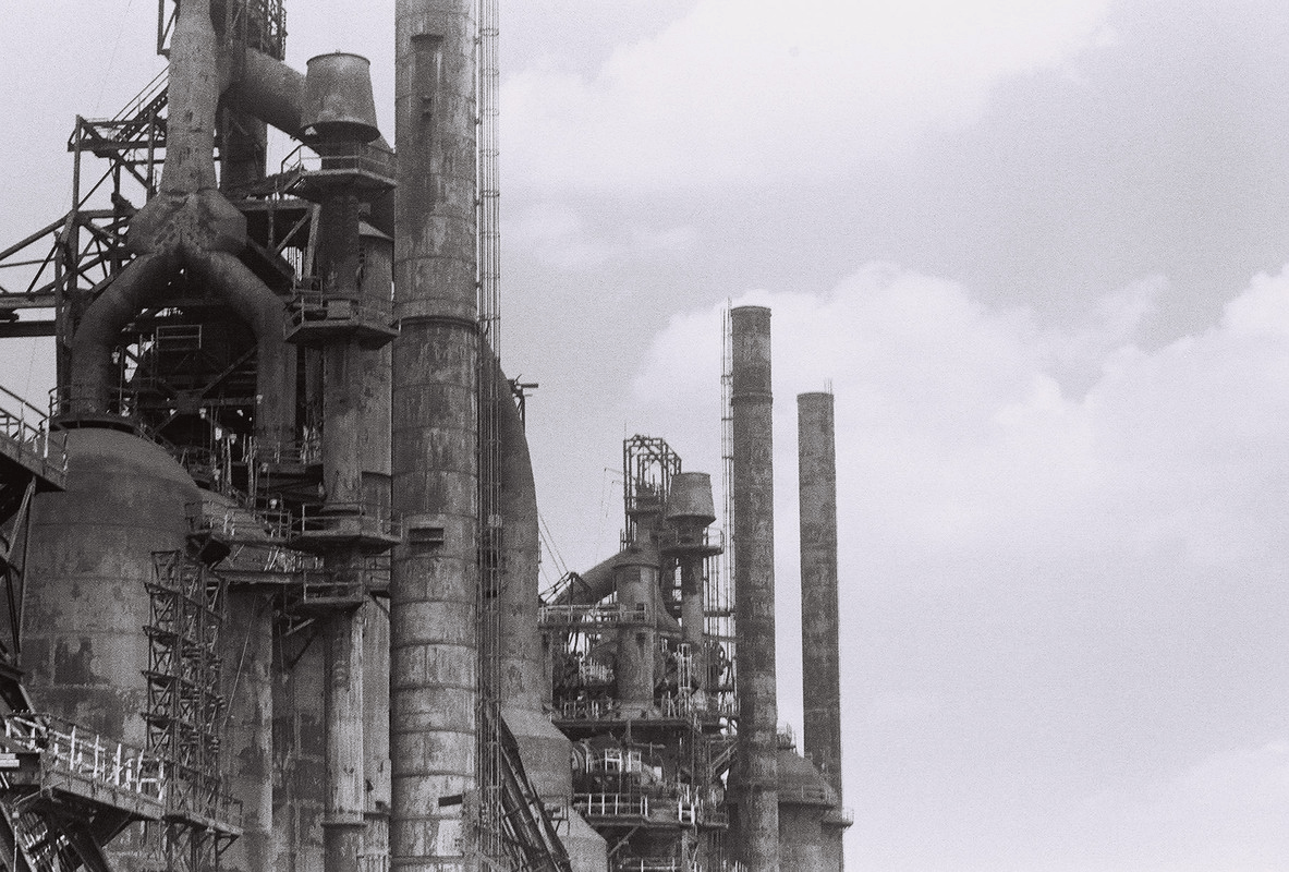 steel mill towers